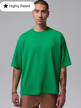 Nike Jordan Flight Essentials Oversized T-Shirt ~ Green IB7345-310 Men’s: L *NWT